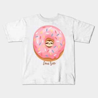 Donut Sloth Kids T-Shirt